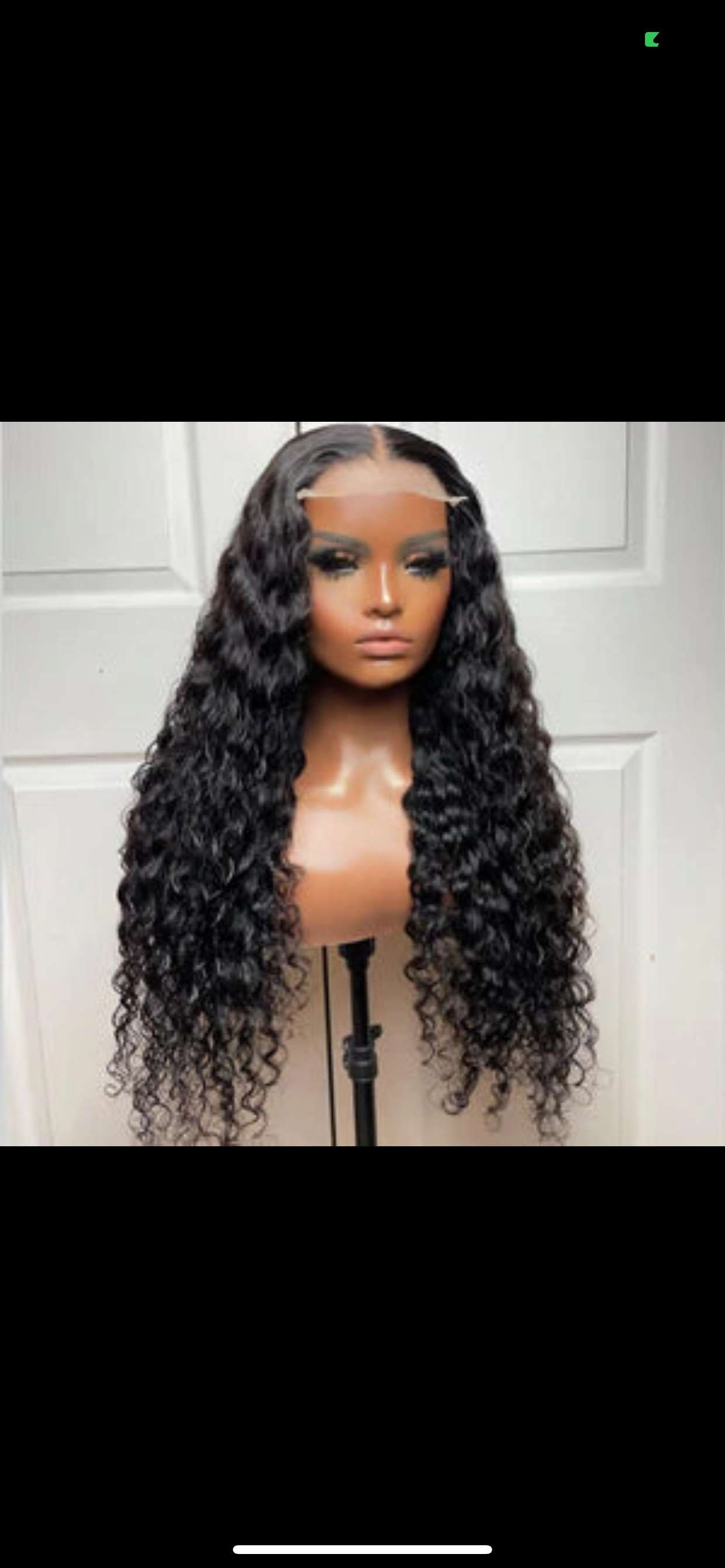 26 Inch 5 x 5 Loose Deep Wave Closure wig