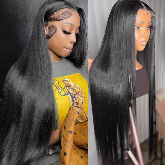 30 Inch 13 x 6 Peruvian Bone Straight Frontal wig 180% density