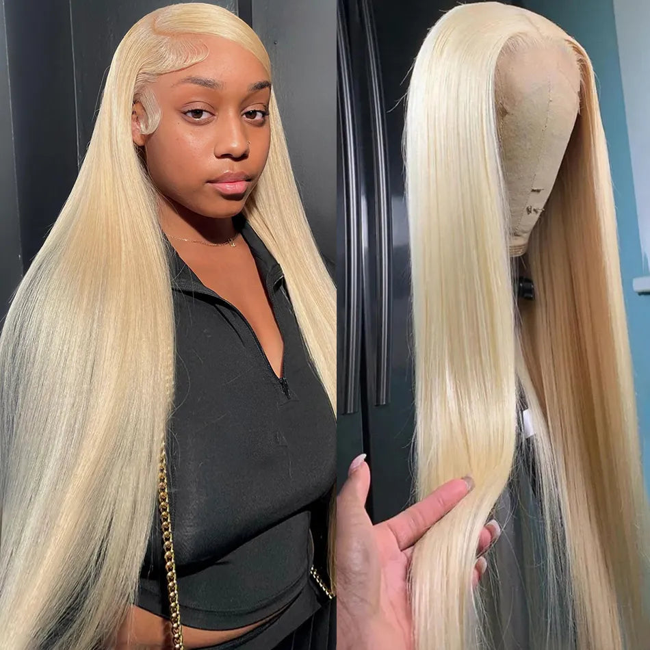 30 Inch 13 x 4 180 % Density  613 Straight Frontal Wig